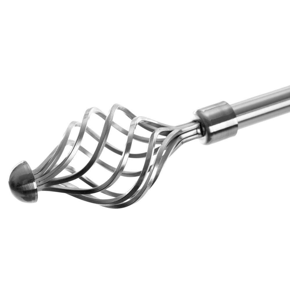 lolahome Barra de cortina 122-211 cm con 2 escuadras y terminales