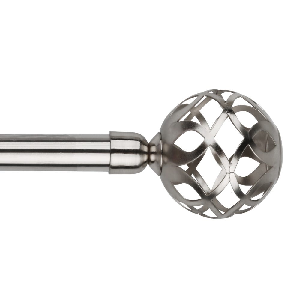 lolahome Barra de cortina 122-211 cm con 2 escuadras y terminales