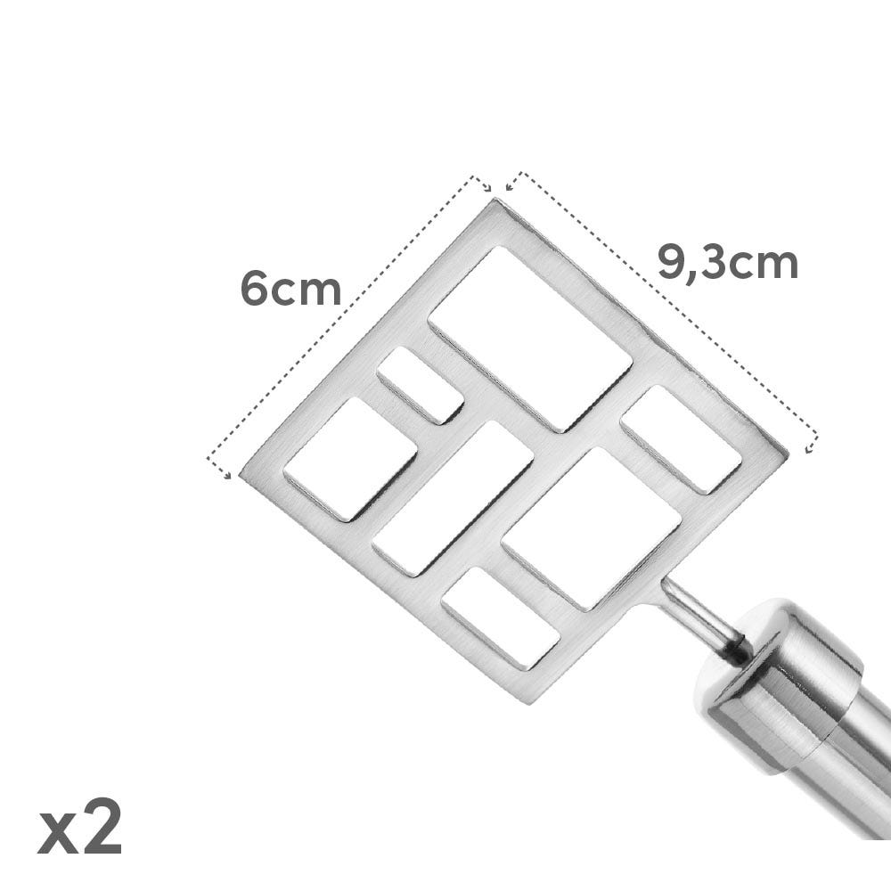 Lolahome Barra De Cortina 160-300 Cm Con 2 Escuadras Y Terminales