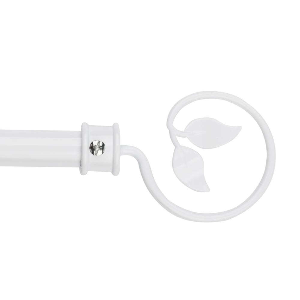 lolahome Barra de cortina 160-300 cm con 2 escuadras y terminales