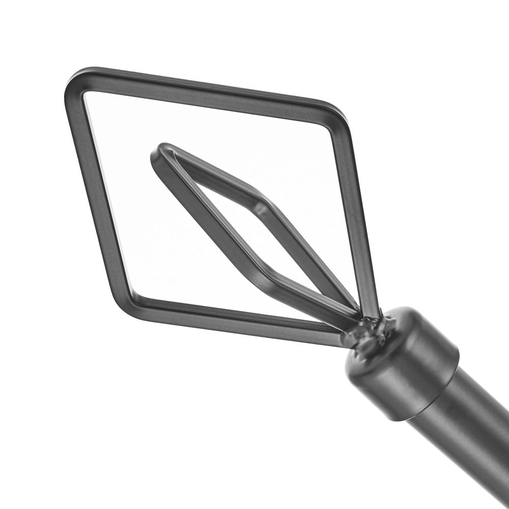 lolahome Barra de cortina 160-300 cm con 2 escuadras y terminales