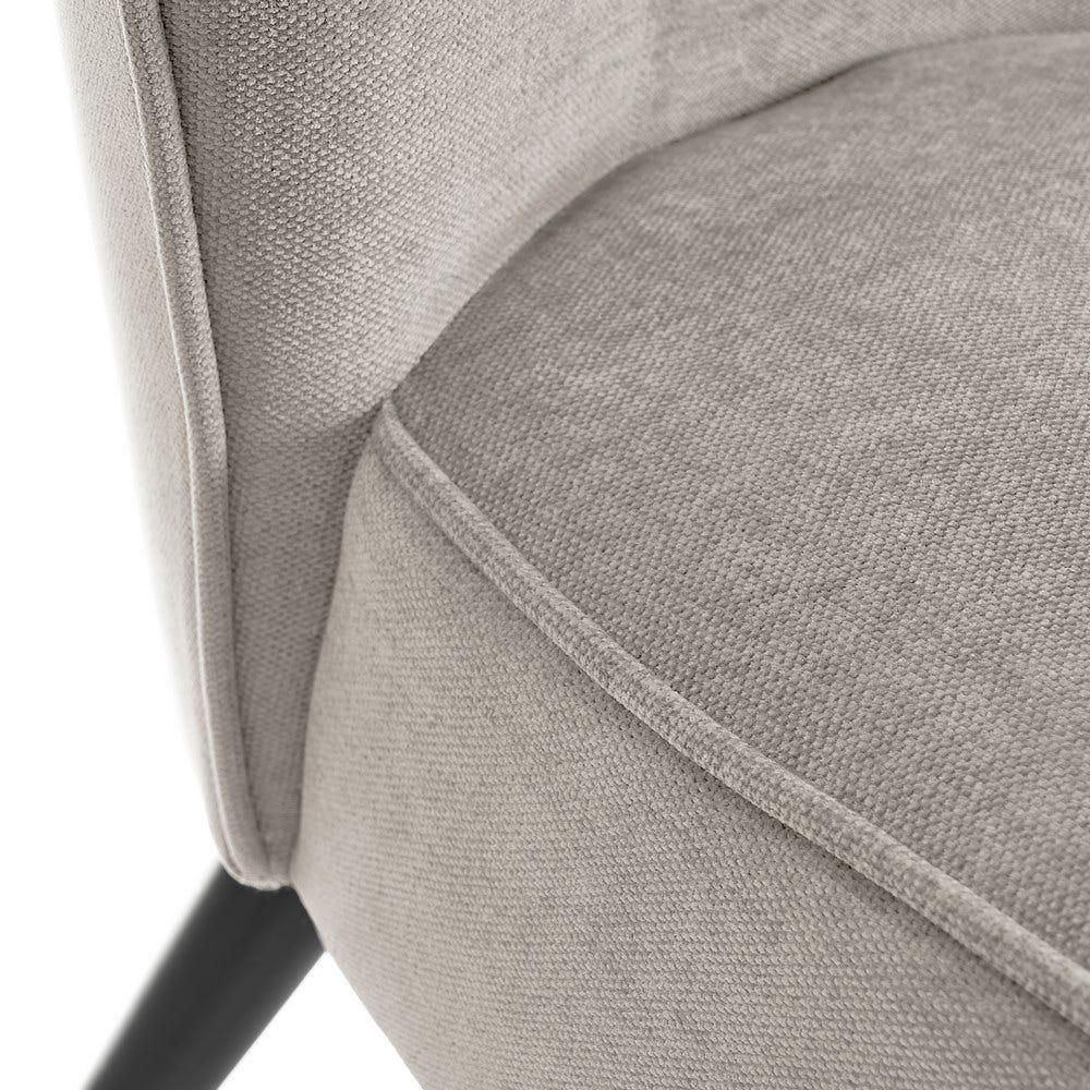 Lolahome Butaca Tapizada De Tela De Chenilla Y Madera De Pino