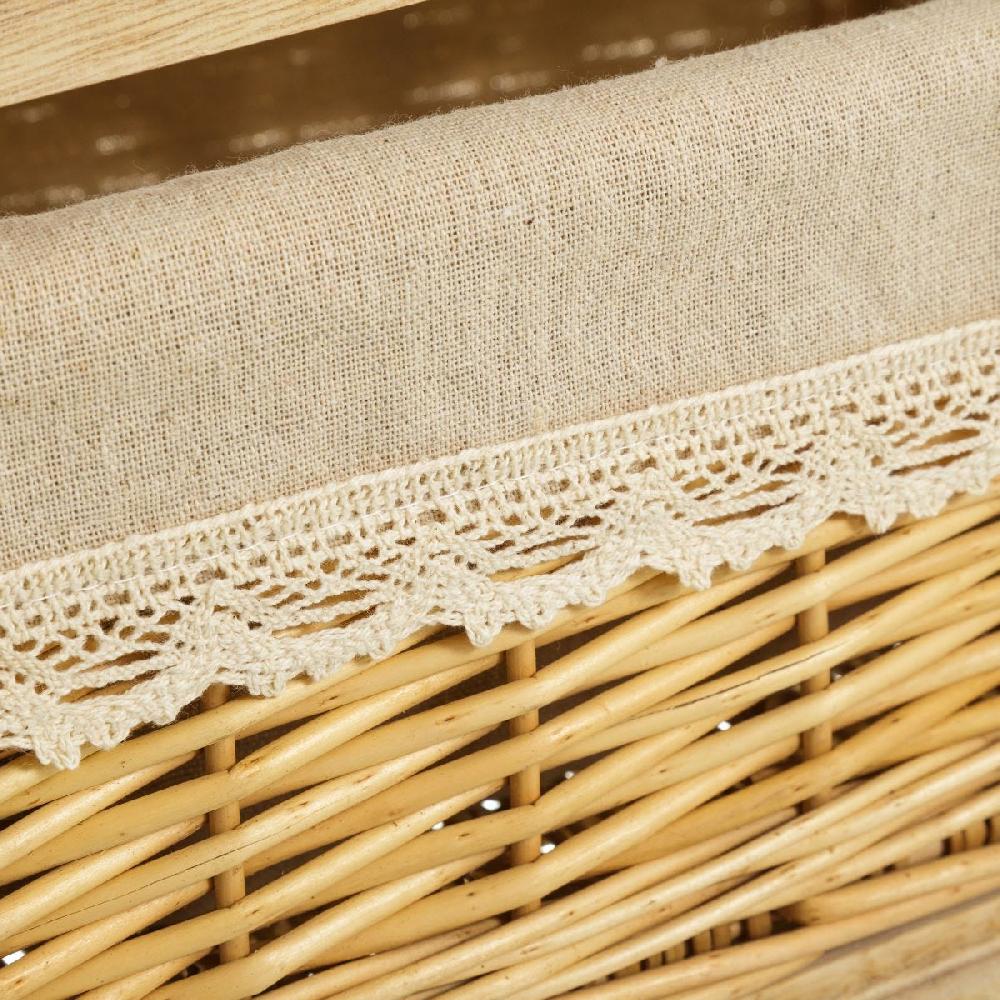 Lolahome Cajonera Beige De Madera Con 2 Cajones De 41x40x29 Cm