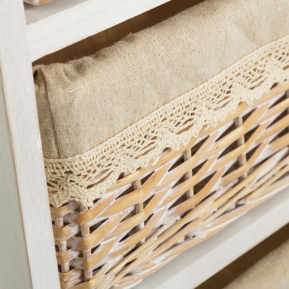 Lolahome Cajonera Beige De Madera Con 4 Cajones De 73x40x29 Cm