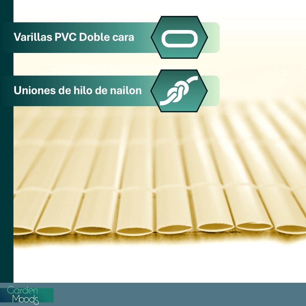 Lolahome Cañizo Artificial De Doble Cara Beige 3x1 Metros