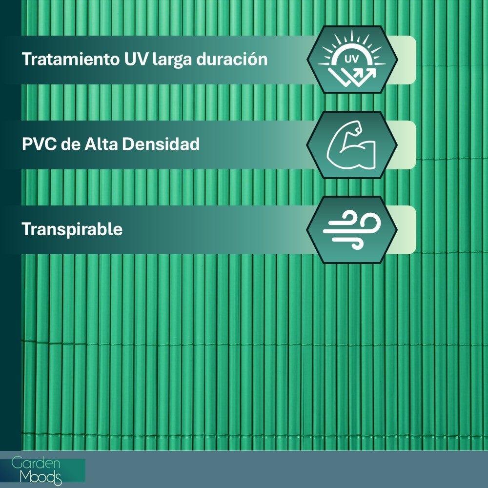 lolahome Cañizo artificial de doble cara verde 3x1 metros