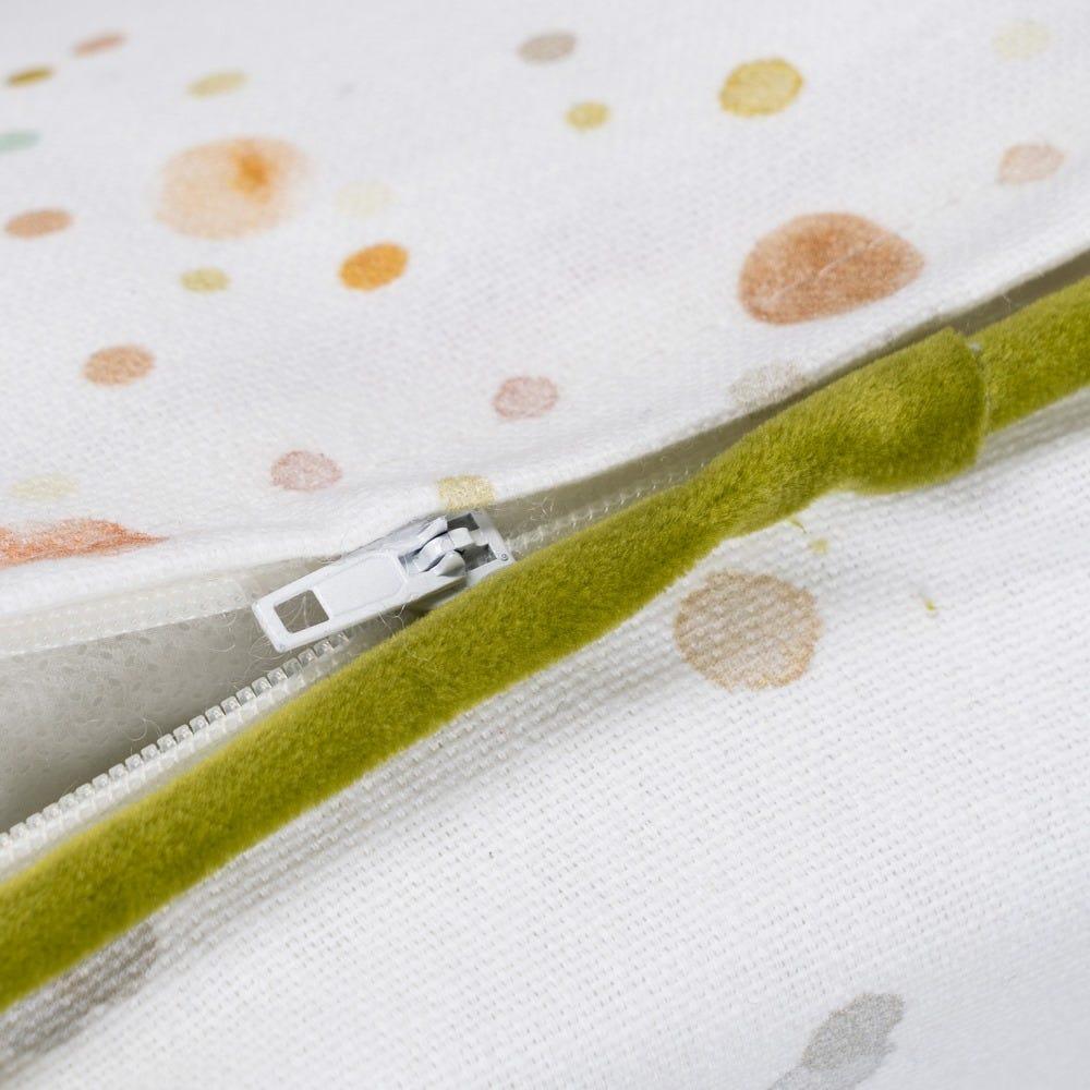 Lolahome Cojín Infantil De Animales Verde De Algodón Natural De 45x45 Cm Con Relleno