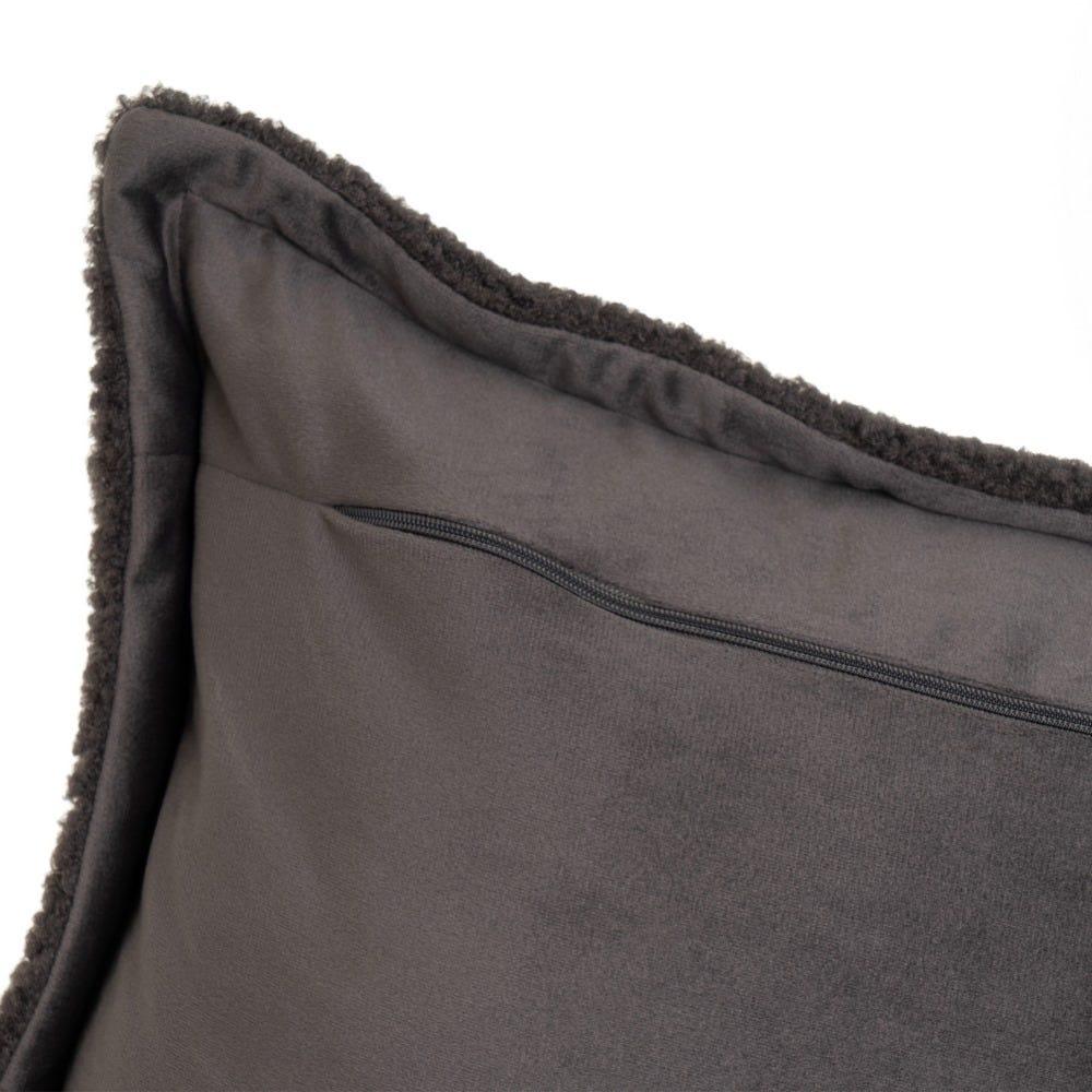 Lolahome Cojín Liso De Tela De Borreguito Con Relleno