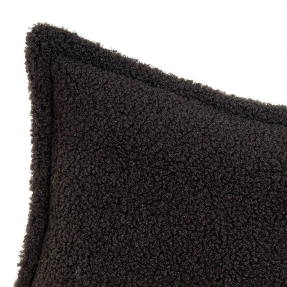 lolahome Cojín liso de tela de borreguito con relleno