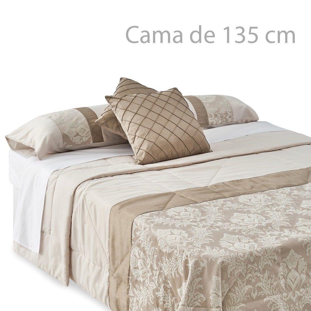 Lolahome Colcha Marrón Con Funda De Almohada De Tela De Microfibra Para Cama De 135 Cm