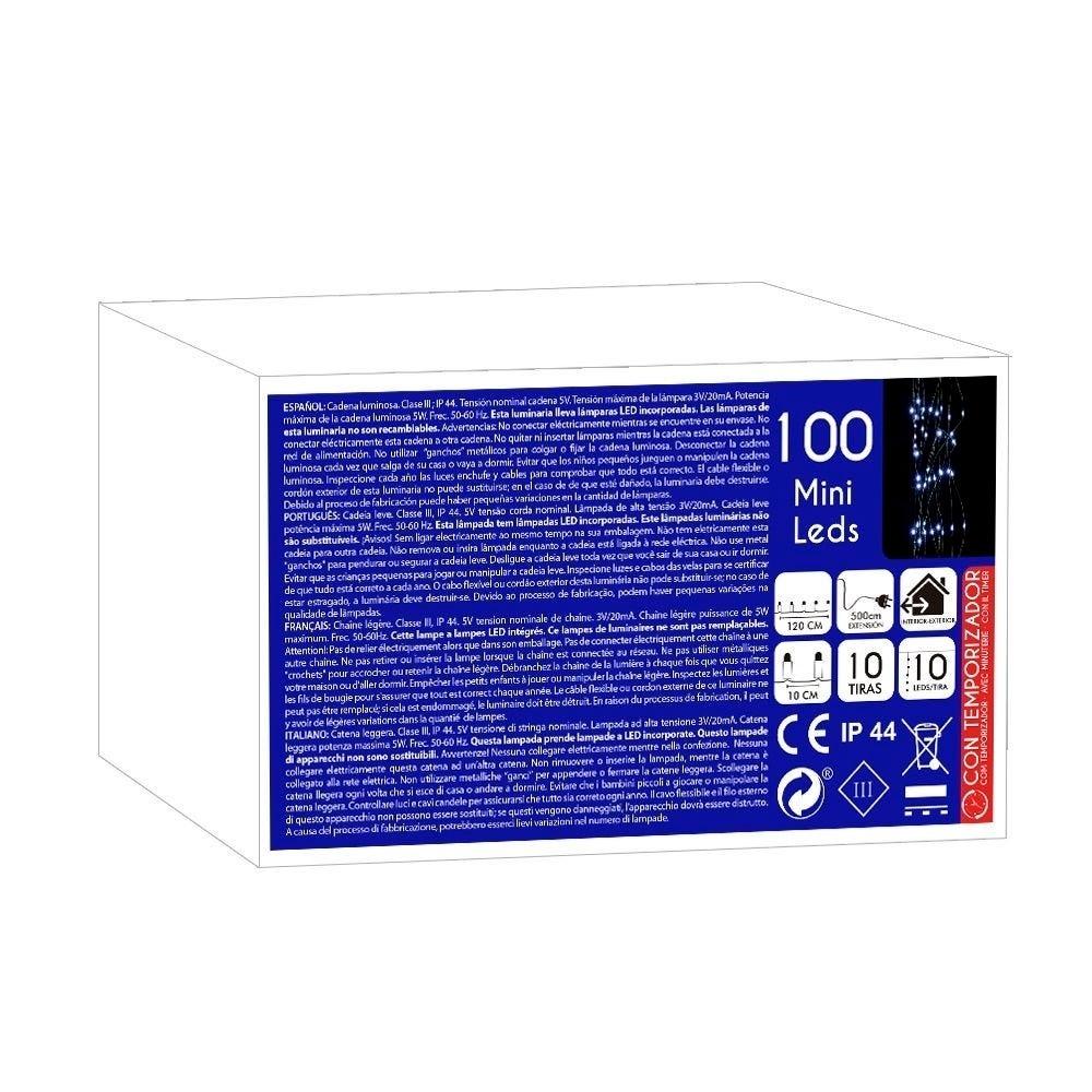 Lolahome Cortina Led Programable 100 Luces De 1 Metro