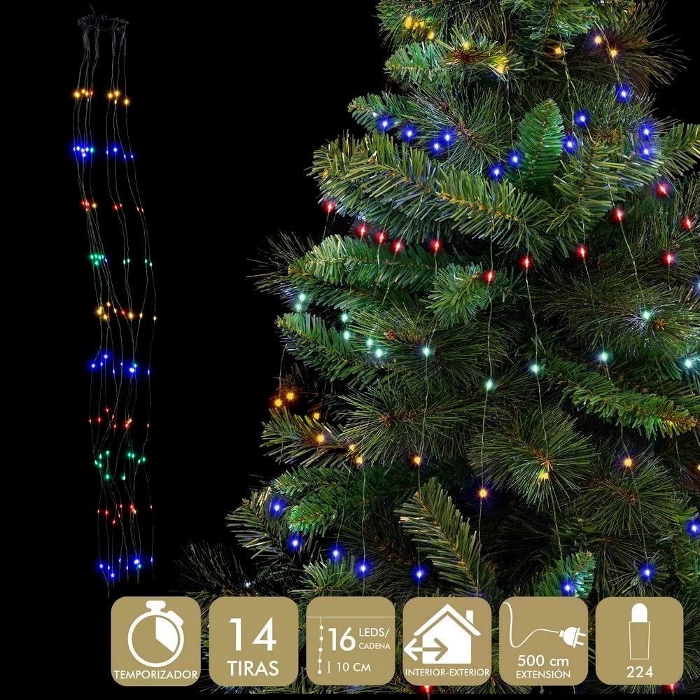 Lolahome Cortina Led Programable 224 Luces 1 8 Metros