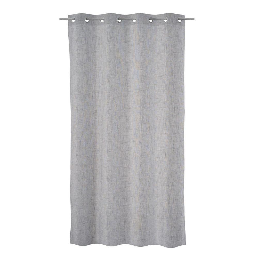 Lolahome Cortina Textura Gris De Tela De Poliéster De 140x260 Cm