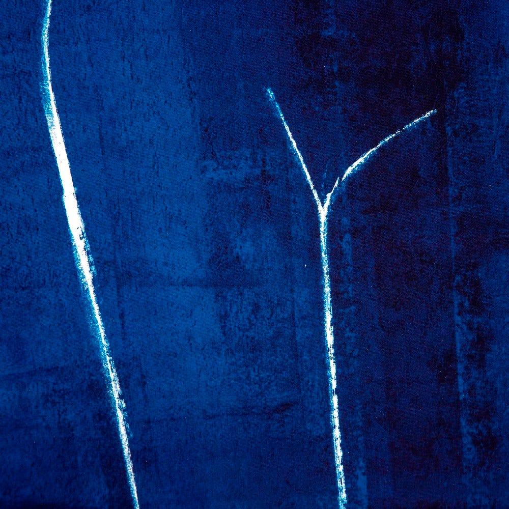 Lolahome Cuadro Desnudo De Fotoimpreso Sobre Lienzo Con Marco De Poliestireno Azul De 62x92 Cm