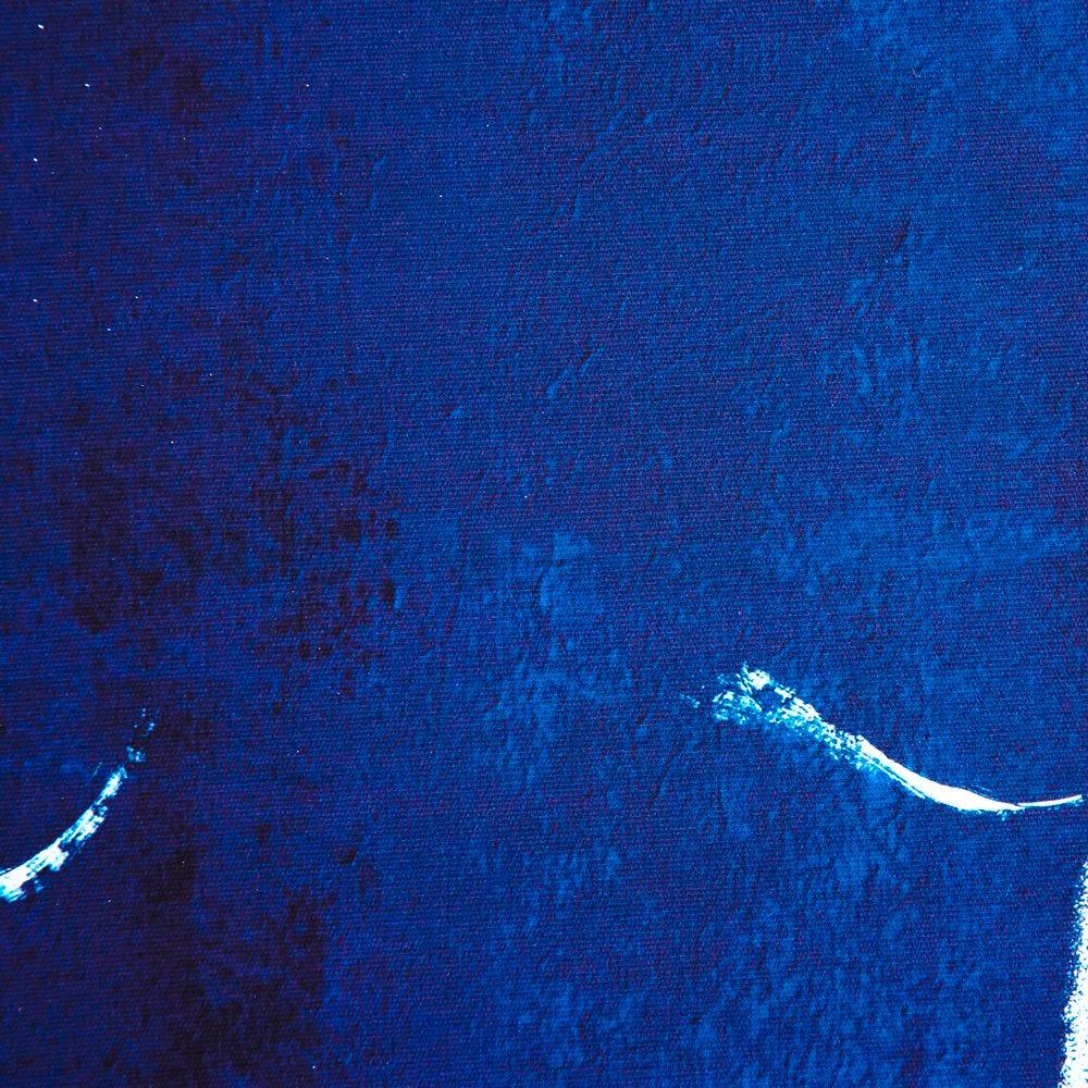 Lolahome Cuadro Desnudo De Fotoimpreso Sobre Lienzo Con Marco De Poliestireno Azul De 62x92 Cm