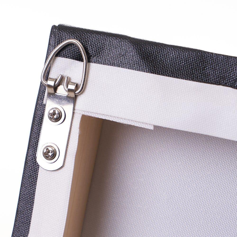 lolahome Cuadro flor fotoimpreso de lienzo azul de 100x80 cm