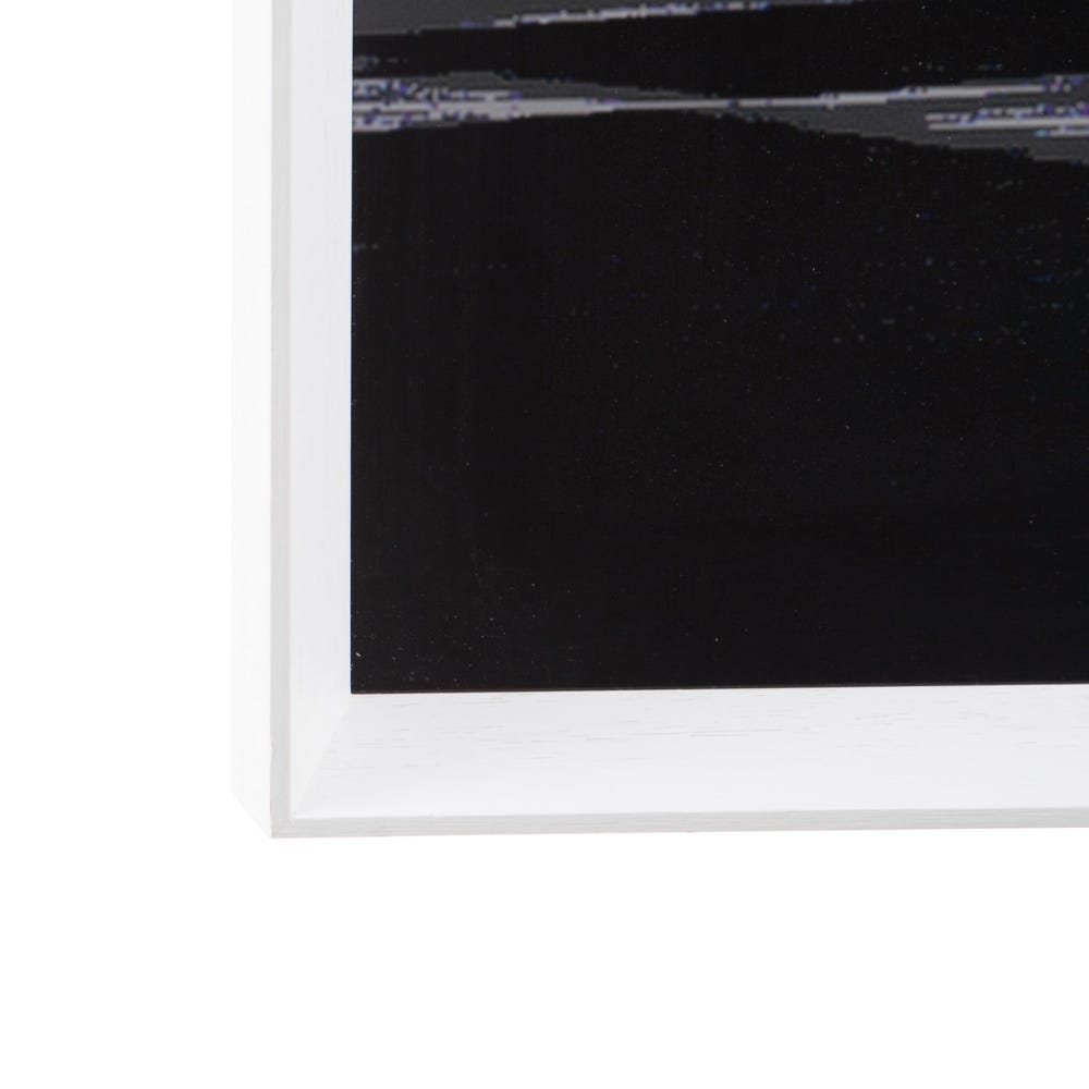 Lolahome Cuadro Lámina De Vespa De Madera Y Cristal Blanco De 103x83 Cm