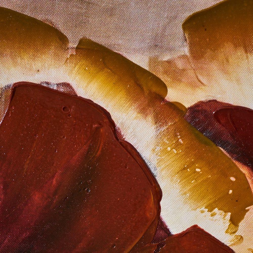 Lolahome Cuadro Lienzo De Flores Fotoimpreso De Madera Marrón De 120x80 Cm