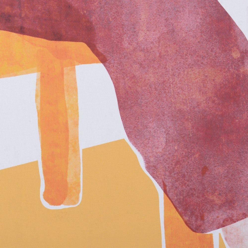 Lolahome Cuadro Lienzo De Mujer De Impresión Naranja De 90x60 Cm