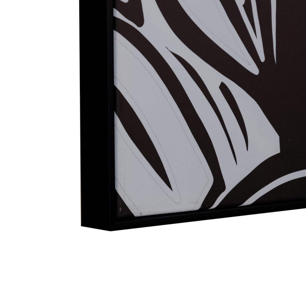 Lolahome Cuadro Lienzo Fotoimpreso Abstracto Enmarcado Blanco Y Negro De 80x120 Cm