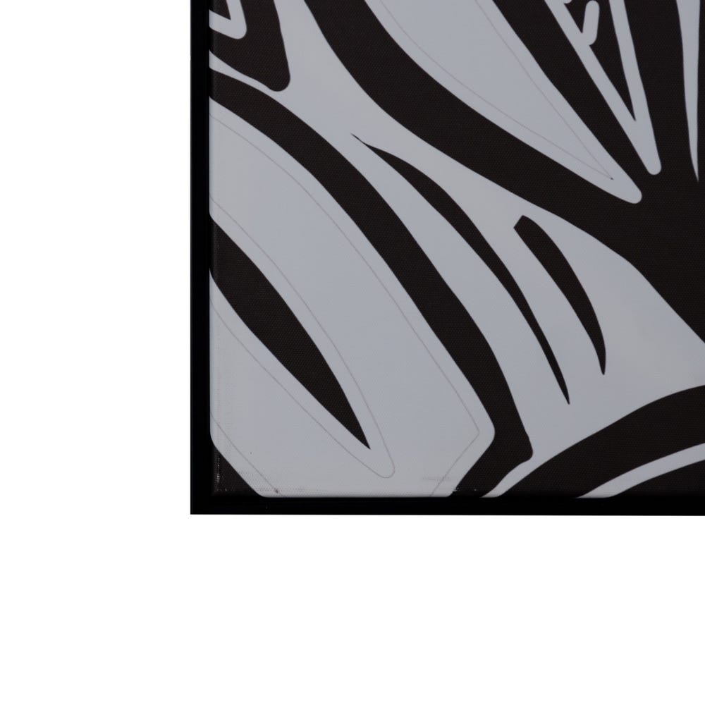 Lolahome Cuadro Lienzo Fotoimpreso Abstracto Enmarcado Blanco Y Negro De 80x120 Cm