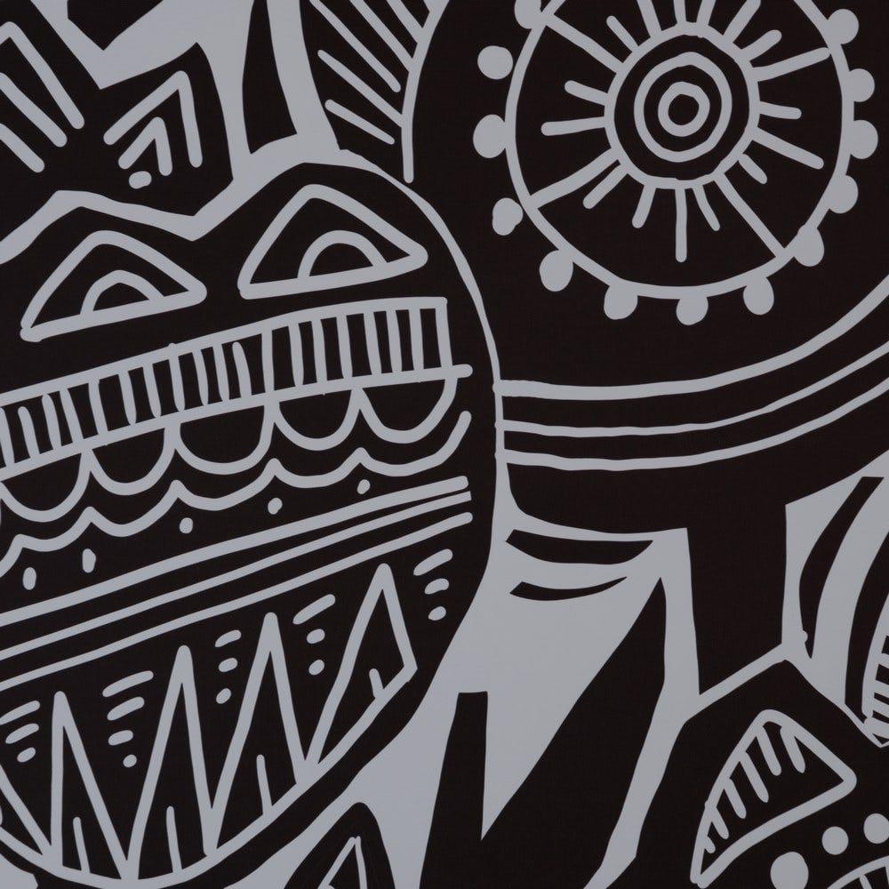 lolahome Cuadro lienzo fotoimpreso abstracto enmarcado blanco y negro de 80x120 cm