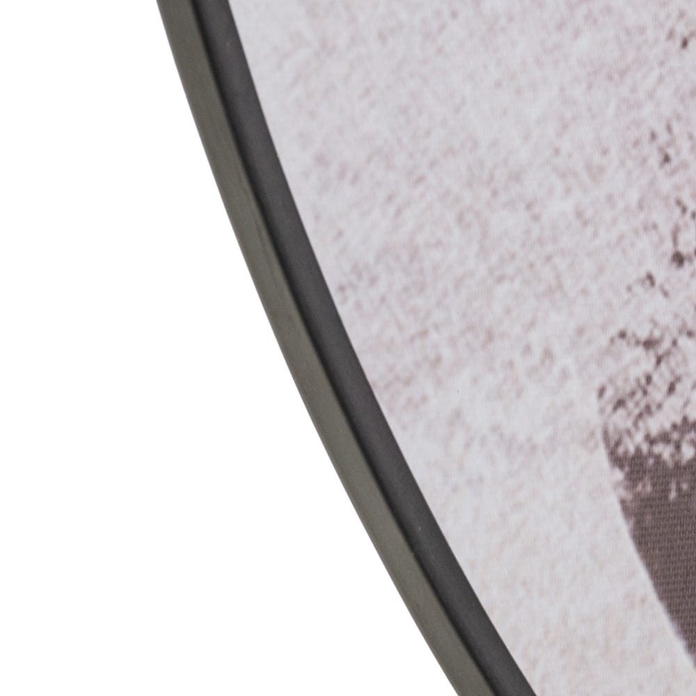 Lolahome Cuadro Lienzo Fotoimpreso De Mujer Enmarcado De Madera Blanco Y Dorado De Ø 70 Cm