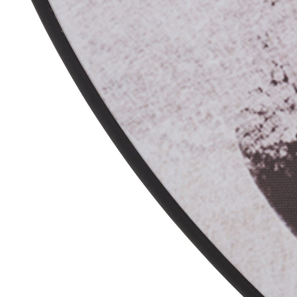 Lolahome Cuadro Lienzo Fotoimpreso De Mujer Enmarcado De Madera Blanco Y Dorado De Ø 70 Cm