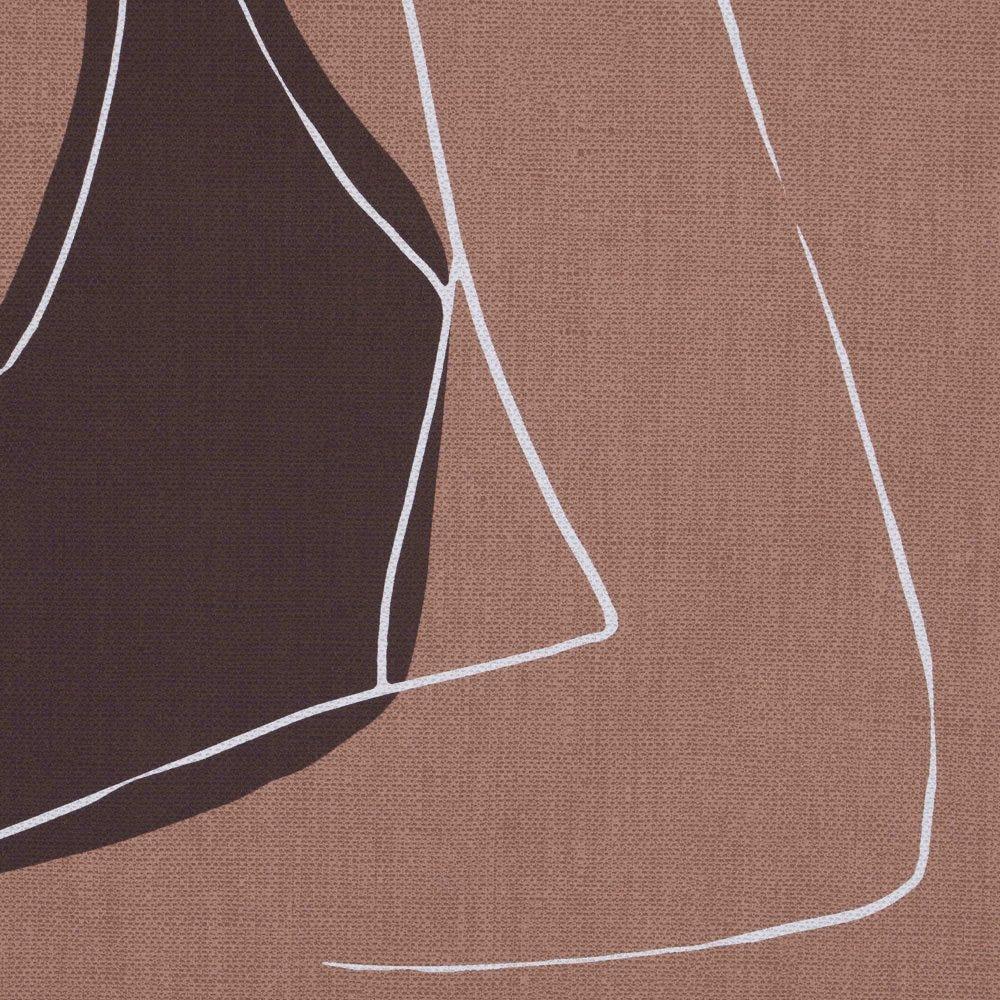 Lolahome Cuadro Mujer De Impresión Sobre Lienzo Marrón De 63x93 Cm