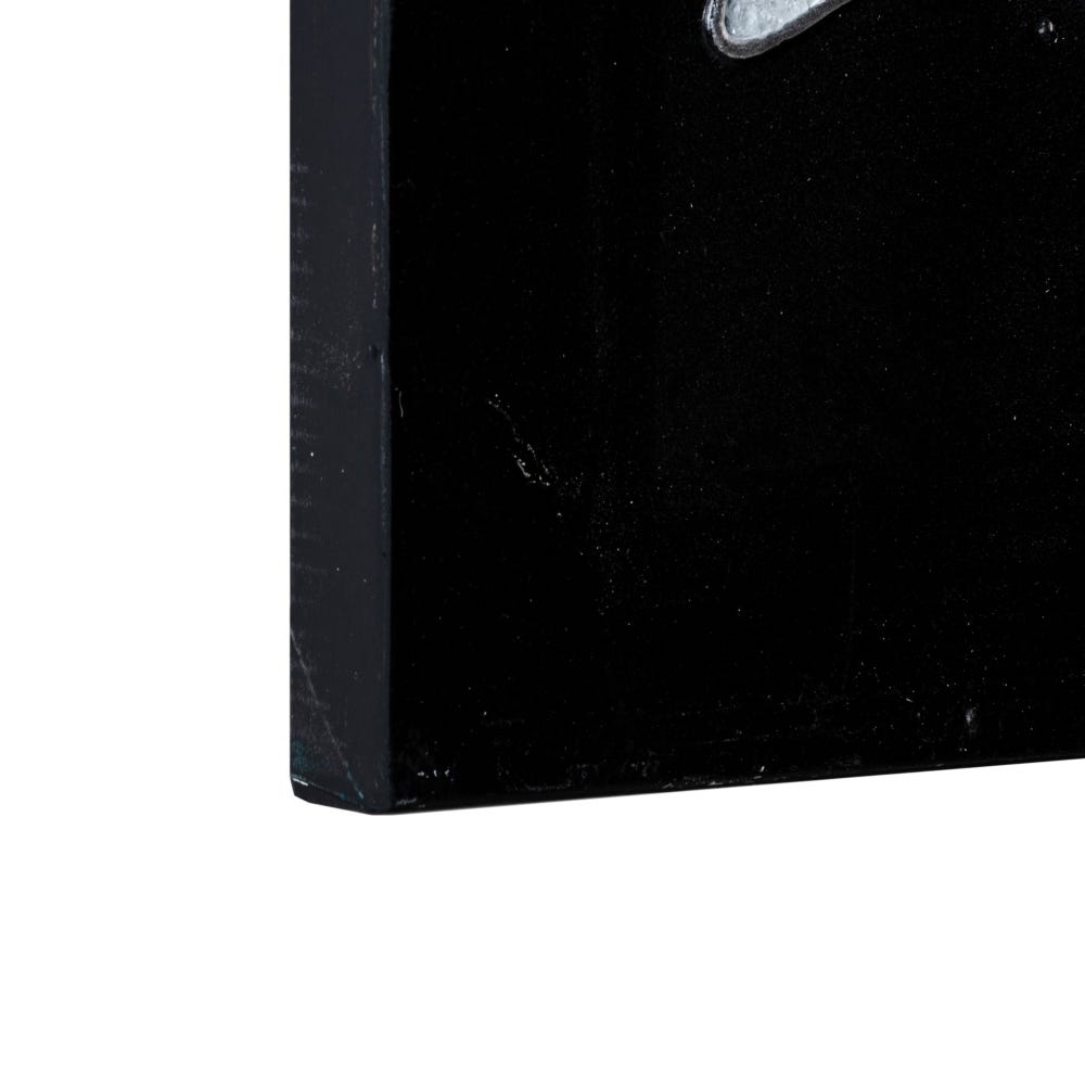 Lolahome Cuadro Pintura Mujer Negro Y Blanco Pintado A Mano Sobre Lienzo De 120x120 Cm