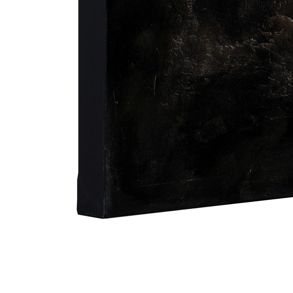 Lolahome Cuadro Pintura Niño Negro Y Blanco Pintado A Mano Sobre Lienzo De 100x150 Cm