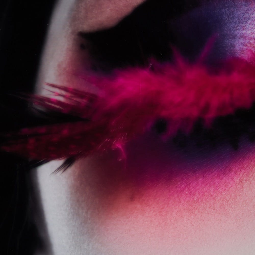 Lolahome Cuadro Rostro Enmarcado De Cristal Templado Blanco Y Negro De 90x120 Cm