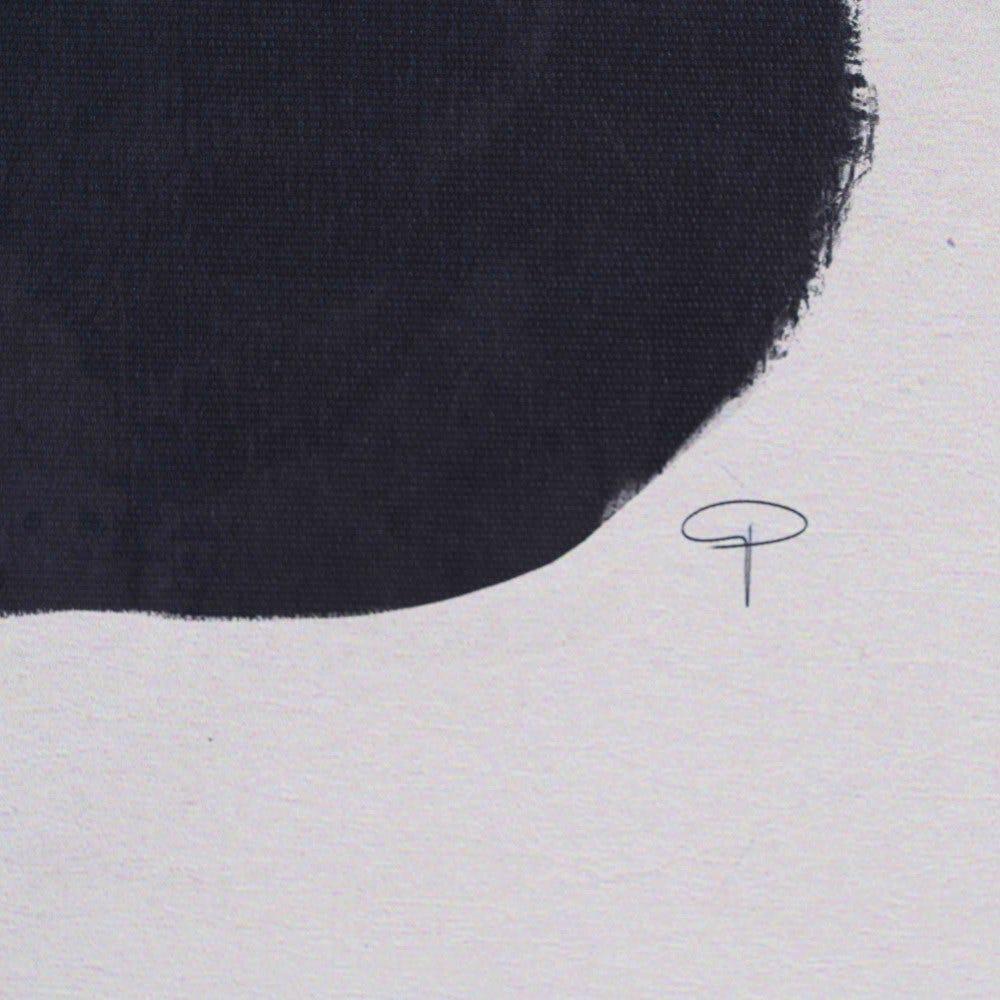 Lolahome Cuadro Silueta De Impresión Sobre Lienzo Negro De 63x93 Cm