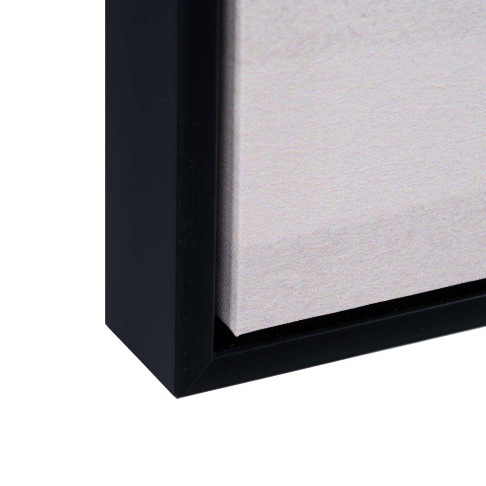 Lolahome Cuadro Silueta De Impresión Sobre Lienzo Negro De 63x93 Cm