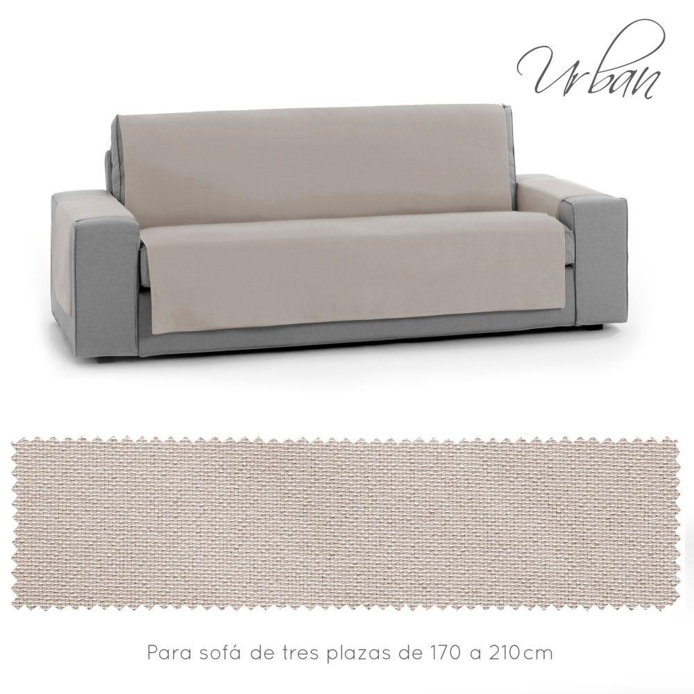 Lolahome Cubre Sofá Beige Con Textura De Tela De 160x220 Cm