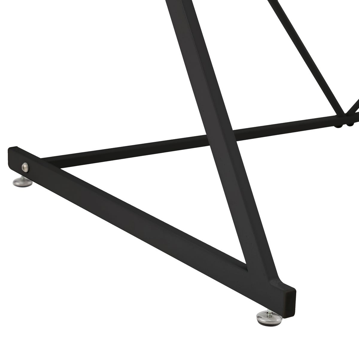 Lolahome Escritorio Negro De Cristal De 75x120x60 Cm