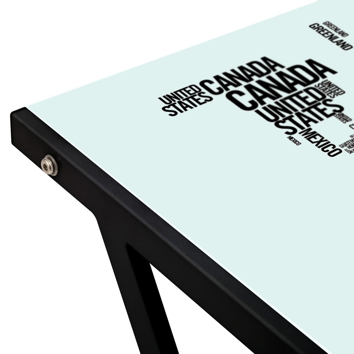 Lolahome Escritorio Negro De Cristal De 75x120x60 Cm