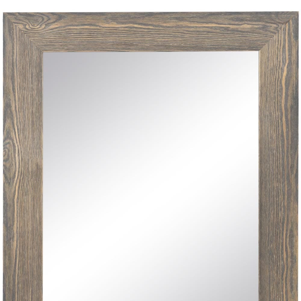 Lolahome Espejo Con Moldura De Madera Gris De 66x86 Cm