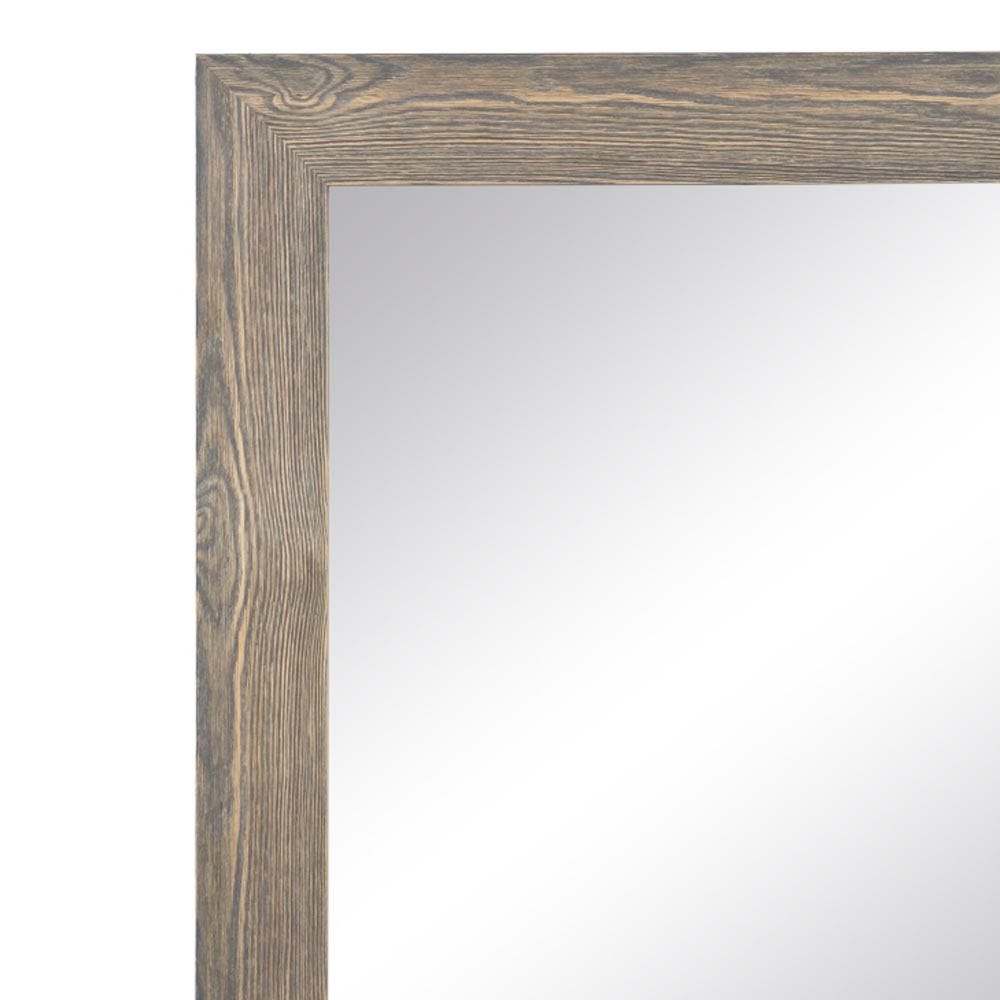 lolahome Espejo con moldura de madera gris de 66x86 cm