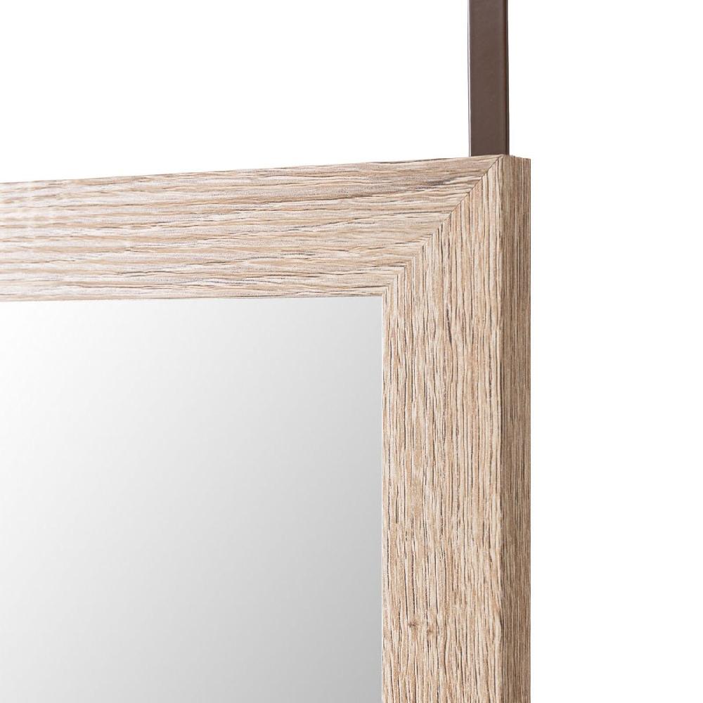lolahome Espejo de puerta natural de madera de 35x125 cm