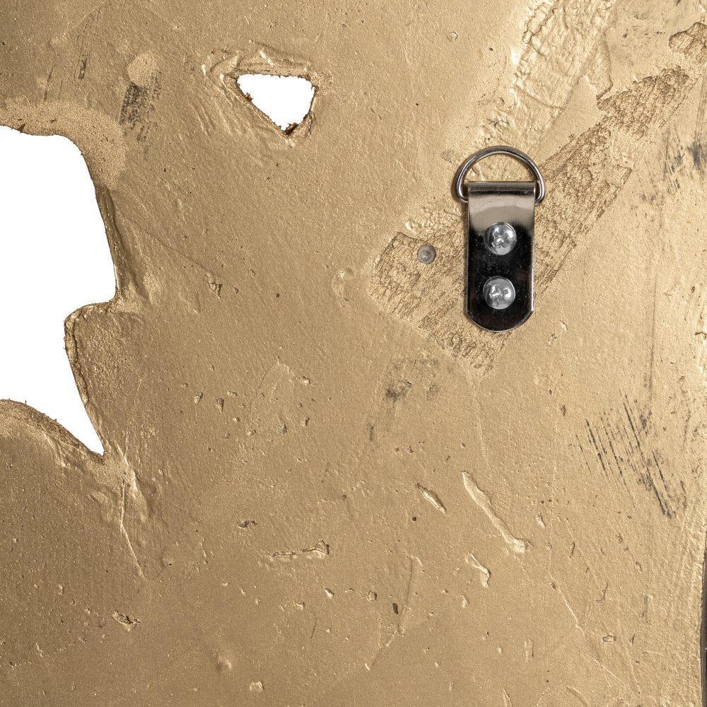 Lolahome Espejo Moldura De Flor De Lis Dorado Y Cristal De Ø 114 Cm