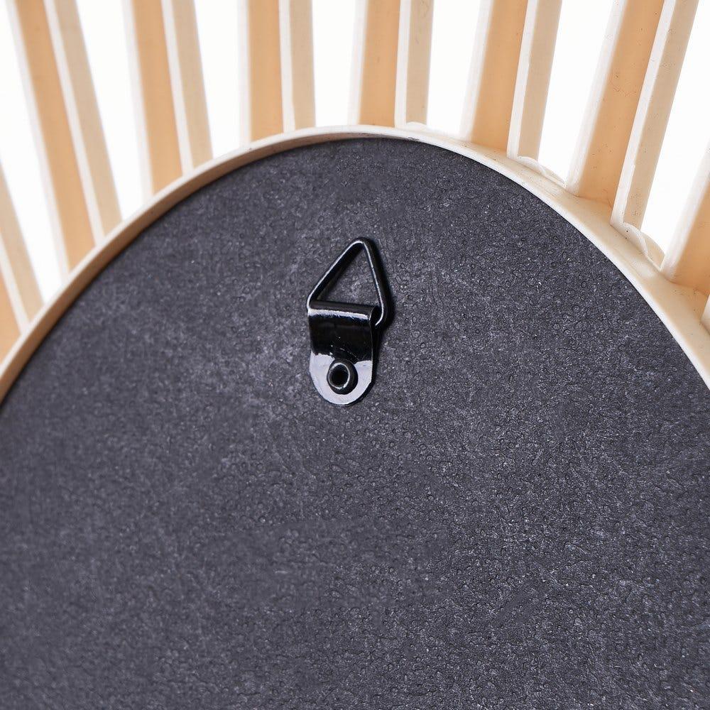 Lolahome Espejo Ovalado Con Varillas Beige De 34x49 Cm