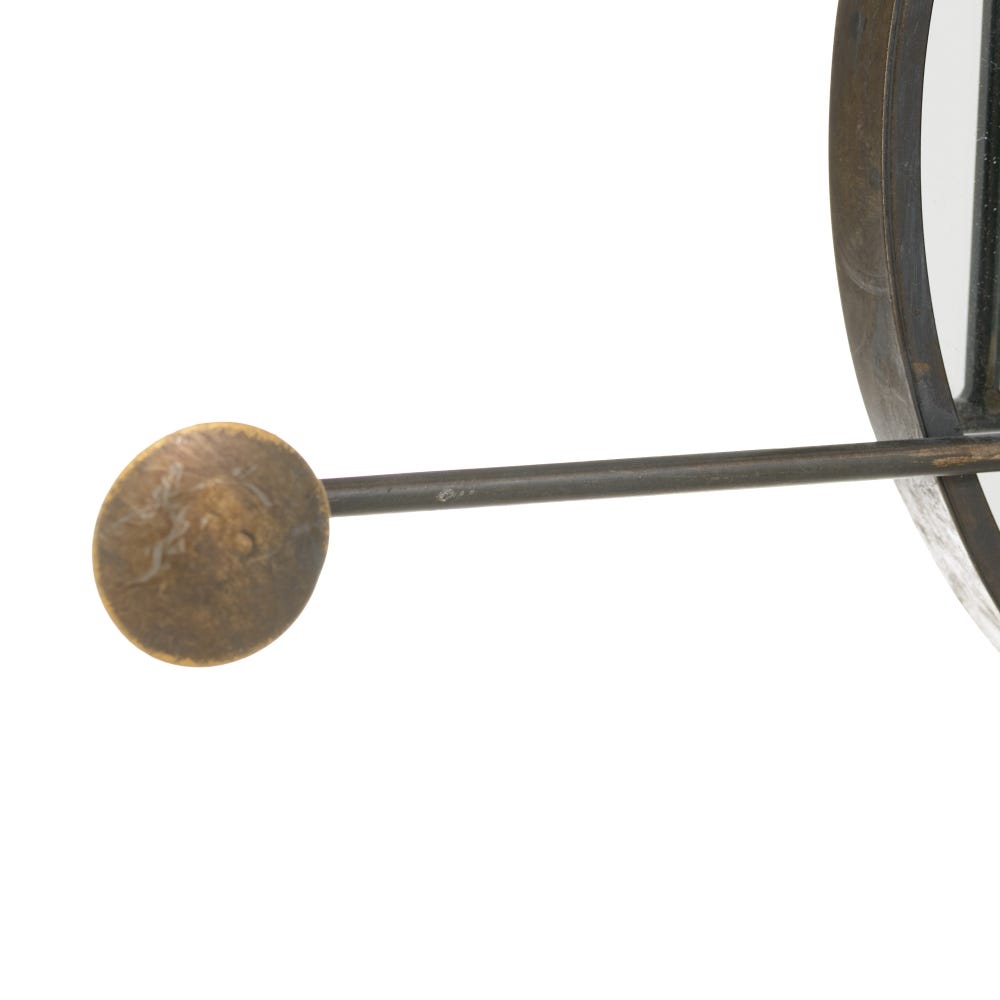 Lolahome Espejo Toallero Bronce De Metal De 71x65 Cm