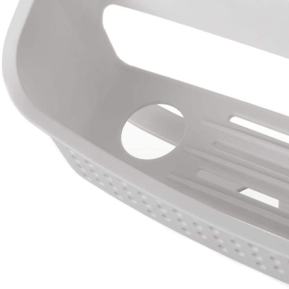 Lolahome Estante De Ducha De Plástico Blanco De 69x11x32 Cm