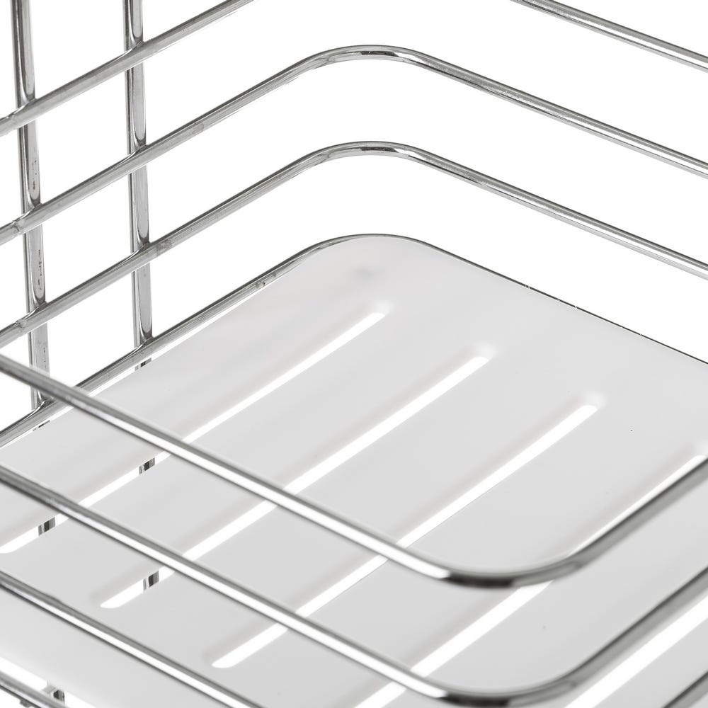 Lolahome Estantería Con 3 Estantes De Metal Blanca De 83x20x20 Cm