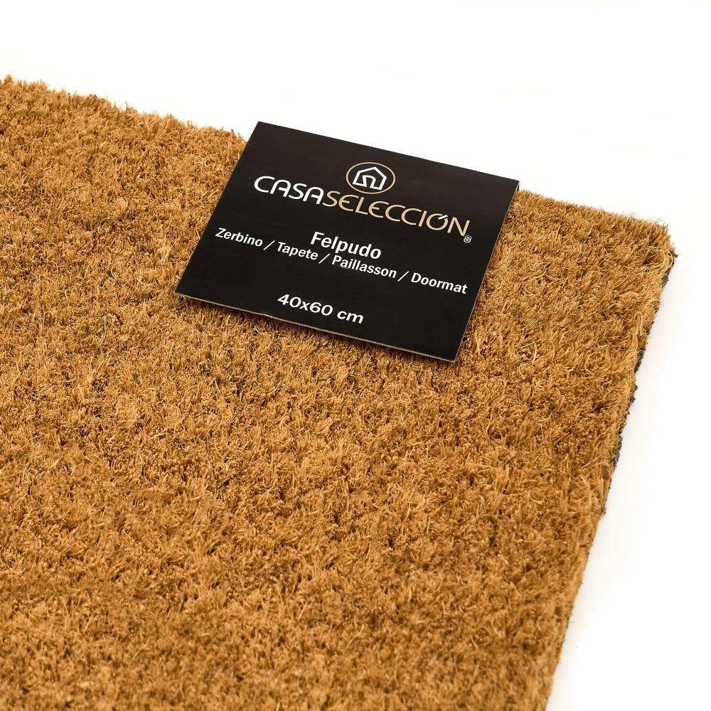 Lolahome Felpudo Antideslizante Flores De Fibra De Coco Natural De 60x40 Cm