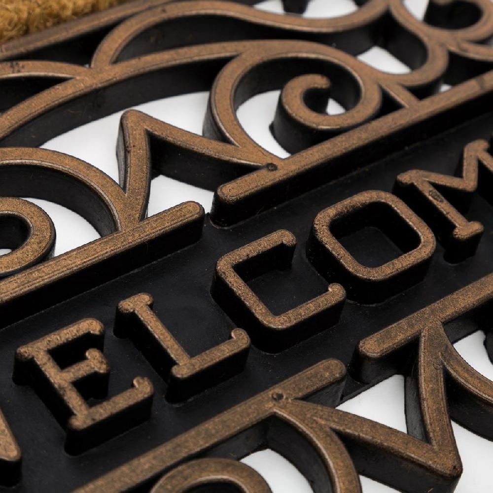 Lolahome Felpudo Beige De Fibra De Coco Natural De 75x45 Cm