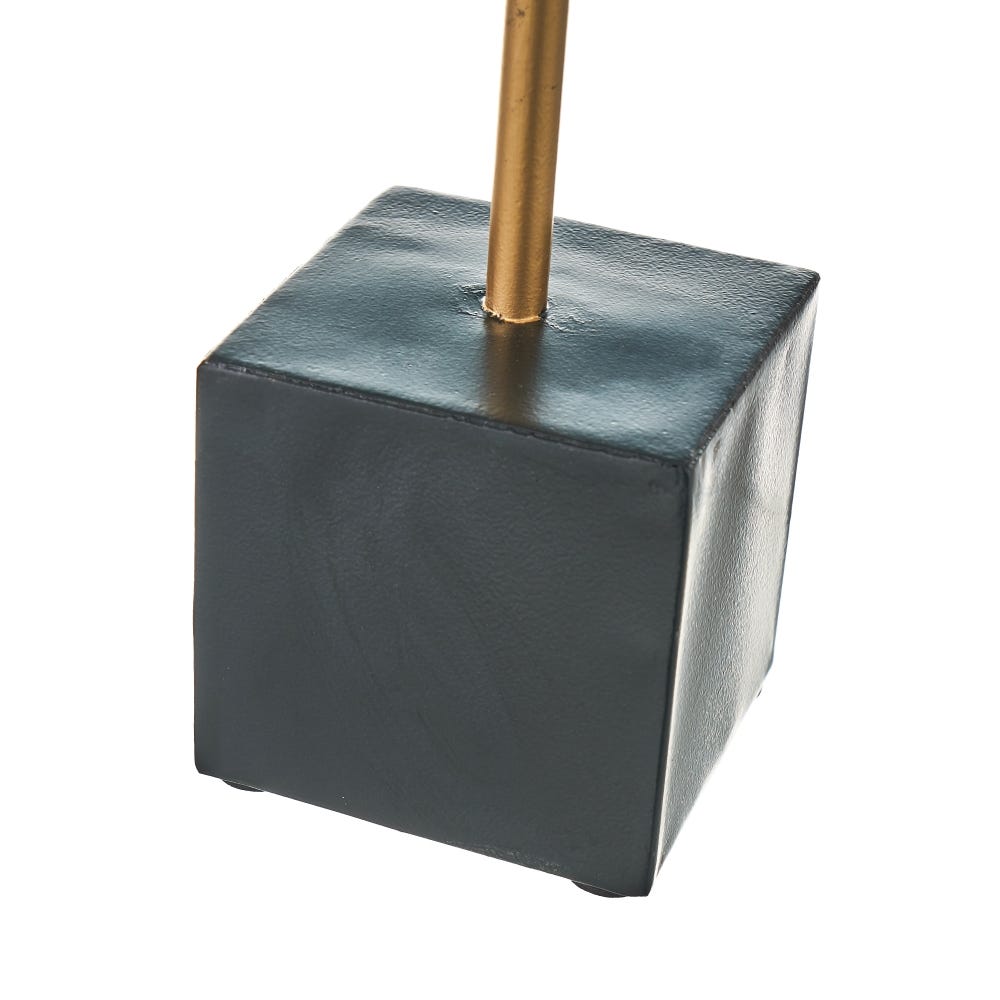 Lolahome Figura De Caracola De Hierro Dorada Y Plateado De 13x8x41 Cm