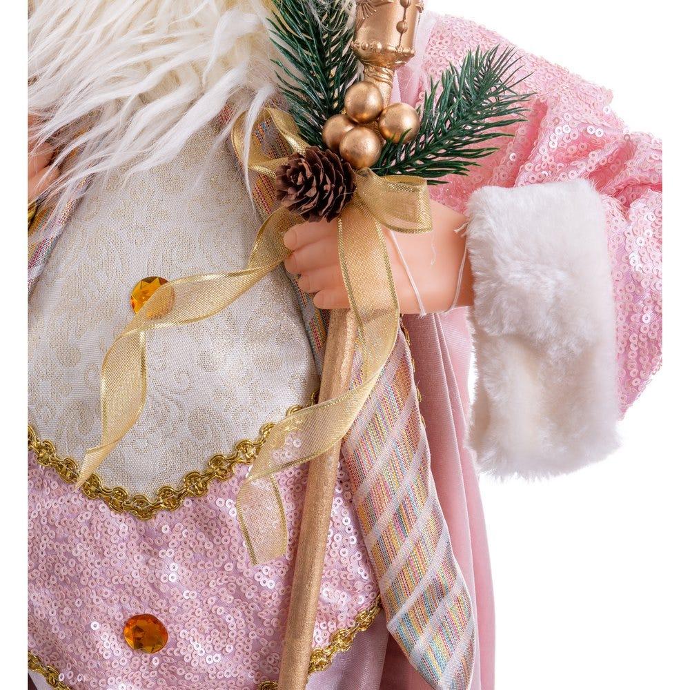Lolahome Figura De Navidad De Papá Noel Rosa De 60cm