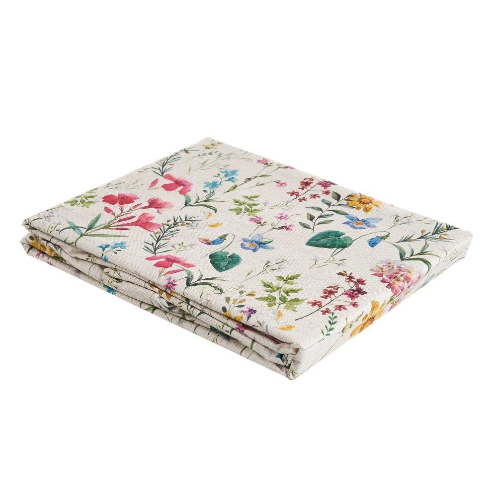 Lolahome Funda Nórdica Con Flores Beige De Algodón Natural Para Cama De 90 Cm